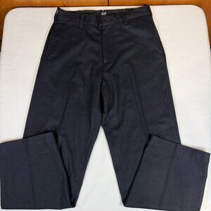 Gap Flat Front Stretch Wool Blend Pants Men's 31x30 Navy Blue